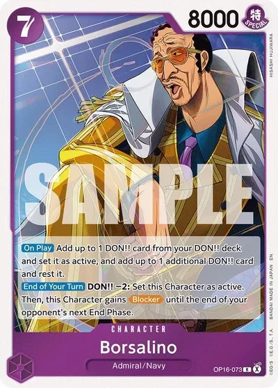 Borsalino - The Time of Battle - OP16-073 - Foil - card
