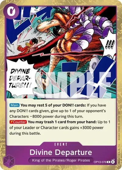 Divine Departure - Carrying On His Will - OP13-076 - Foil - card