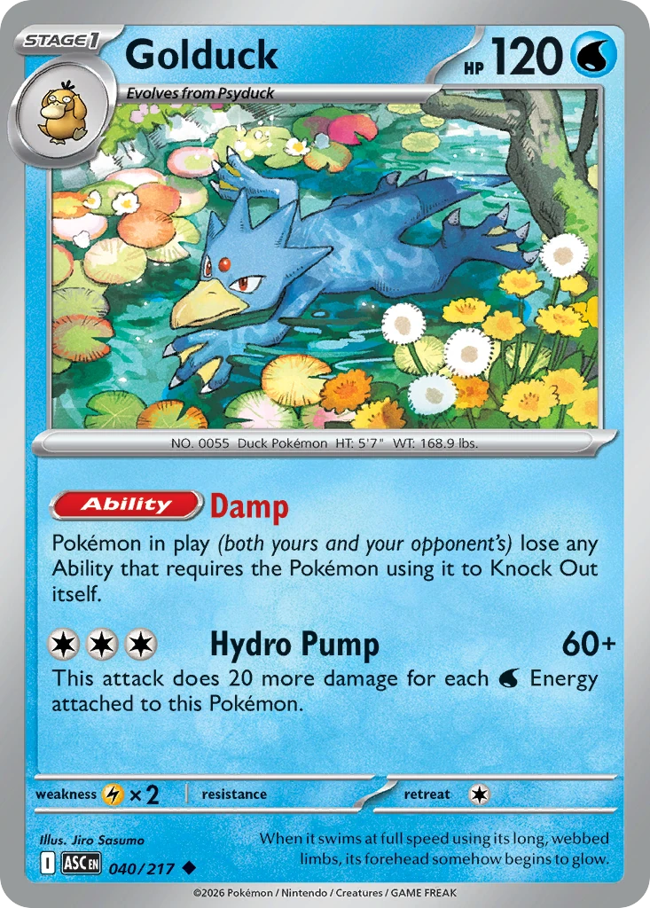 Golduck - Ascended Heroes - 040/217 - card