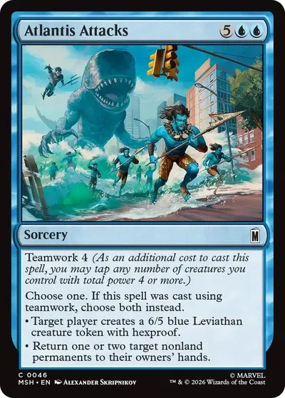 Atlantis Attacks - Marvel Super Heroes - 46 - Foil - card