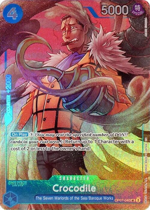 Crocodile (Seven Warlords of the Sea Binder Set) - One Piece Promotion Cards - OP07-040 - Foil - card