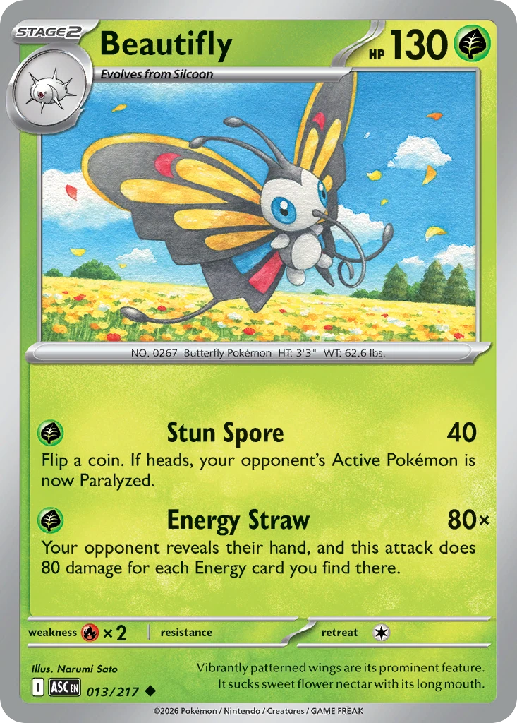 Beautifly - Ascended Heroes - 013/217 - card