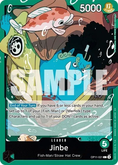 Jinbe (021) - A Fist of Divine Speed - OP11-021 - card