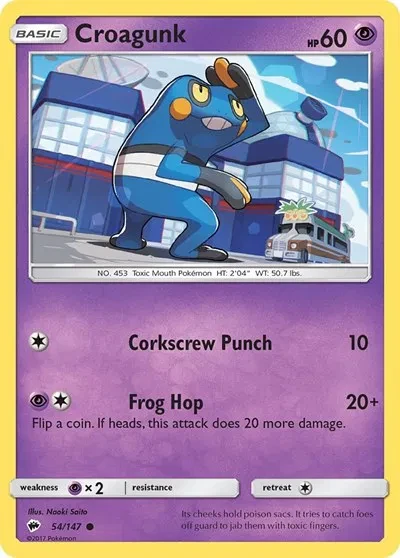 Croagunk - Burning Shadows - 54/147 - card
