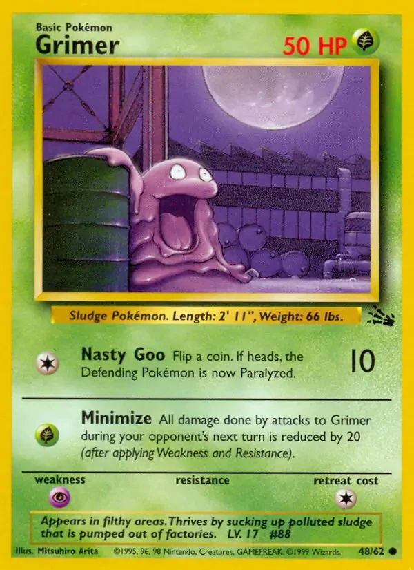 Grimer - Fossil - 48 - Unlimited - card