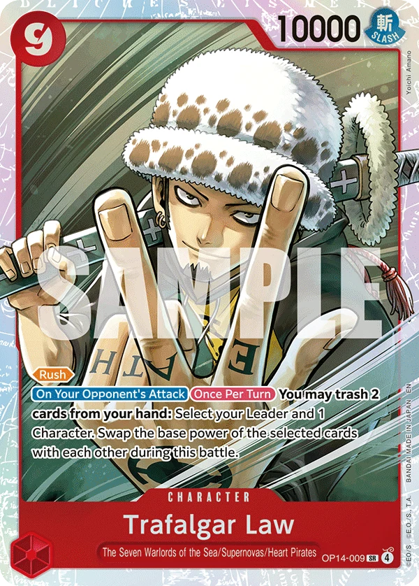 Trafalgar Law - OP14-009 - The Azure Sea's Seven - Foil - card