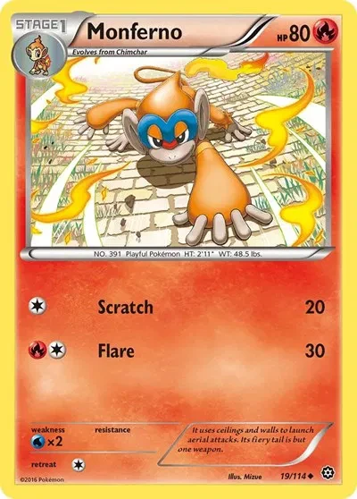 Monferno - Steam Siege - 19 - card