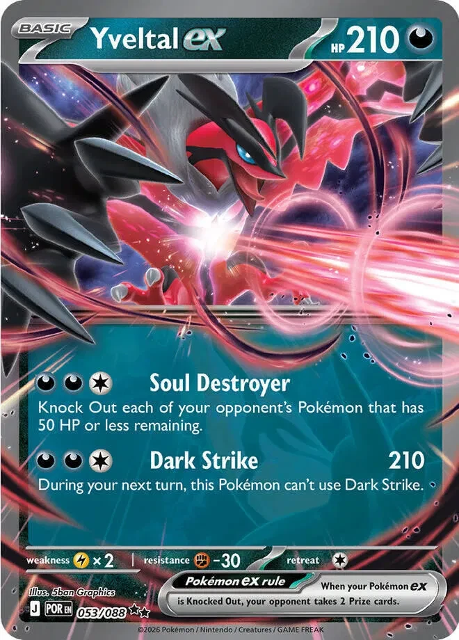 Yveltal ex - Perfect Order - 053/088 - Holofoil - card