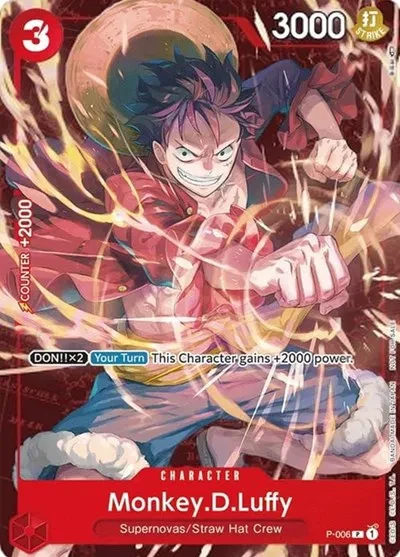 Monkey.D.Luffy - P-006 (Retail Promo) - One Piece Promotion Cards - card