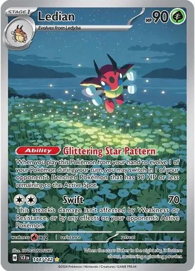 Ledian - Stellar Crown - 144/142 - Holofoil - card