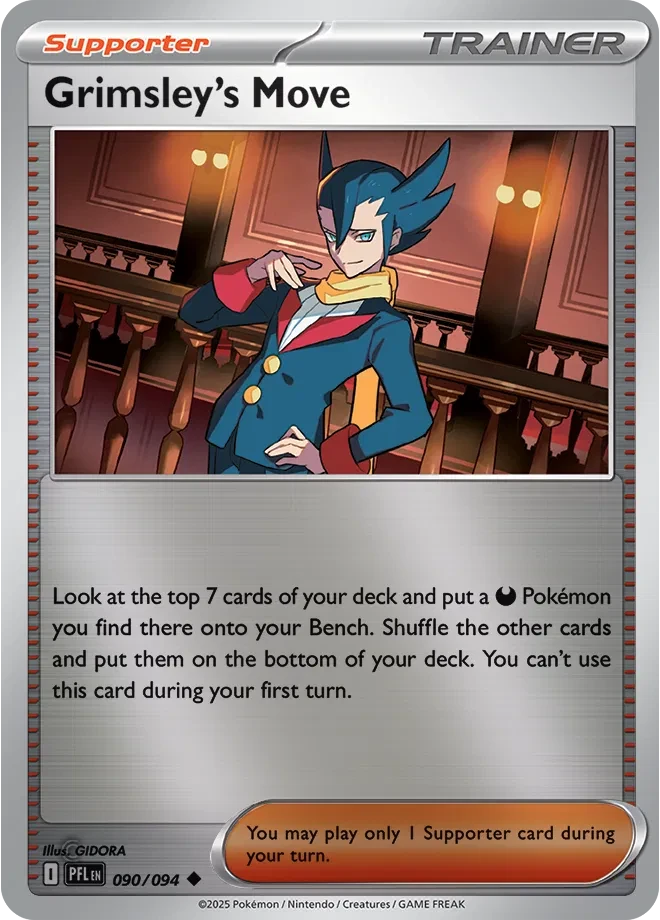 Grimsley's Move - Phantasmal Flames - 090/094 - Reverse Holofoil - card