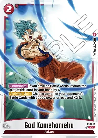 God Kamehameha (Bonus Pack Alternate Art) - Starter Deck 1: Son Goku - FS01-16 - Holofoil - card