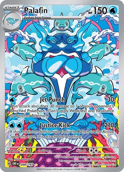 Palafin - Obsidian Flames - 200/197 - Holofoil - card