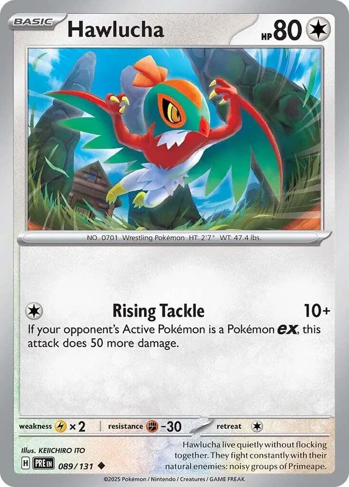 Hawlucha - Prismatic Evolutions - 089/131 - Reverse Holofoil - card