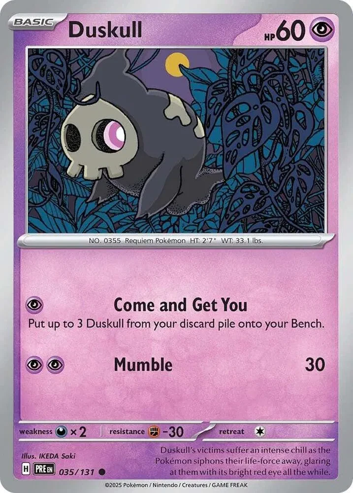Duskull - Prismatic Evolutions - 035/131 - Reverse Holofoil - card