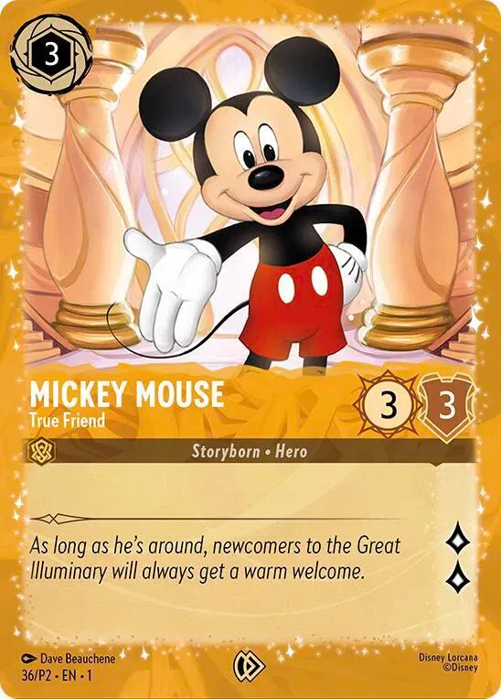 Mickey Mouse - True Friend (Puzzle Promo) - Disney Lorcana Promo Cards - 36 - Holofoil - card