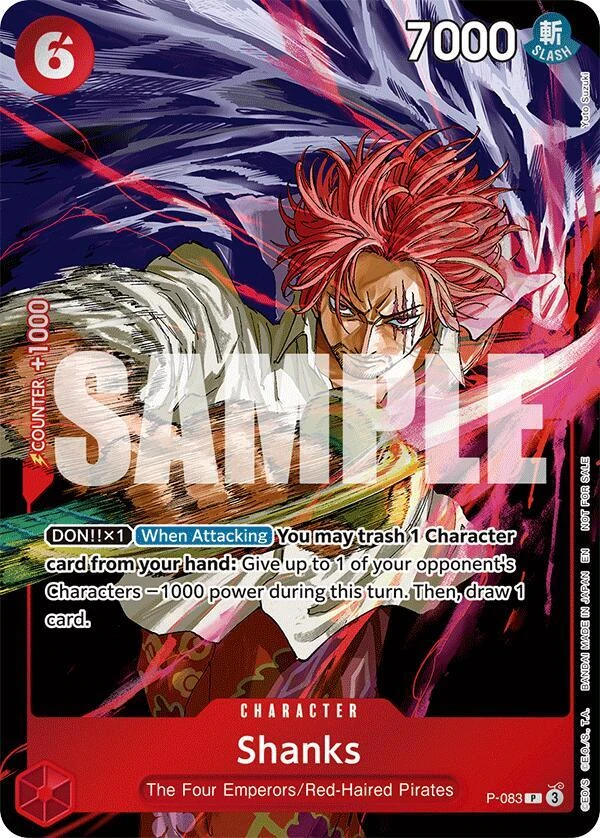 Shanks (Event Pack Vol. 6) - One Piece Promotion Cards - P-083 - Foil - card