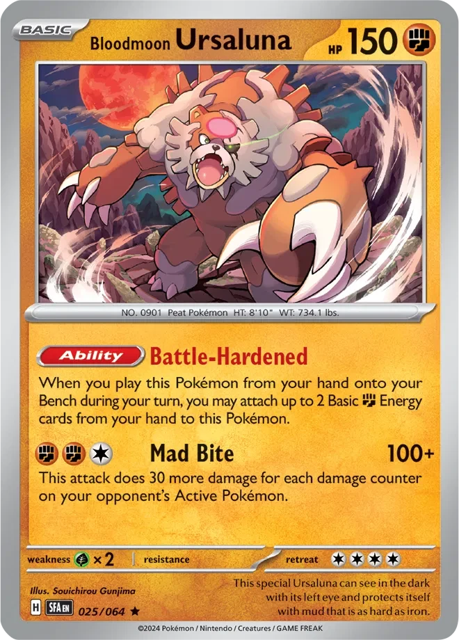 Bloodmoon Ursaluna - Shrouded Fable - 025/064 - Reverse Holofoil - card
