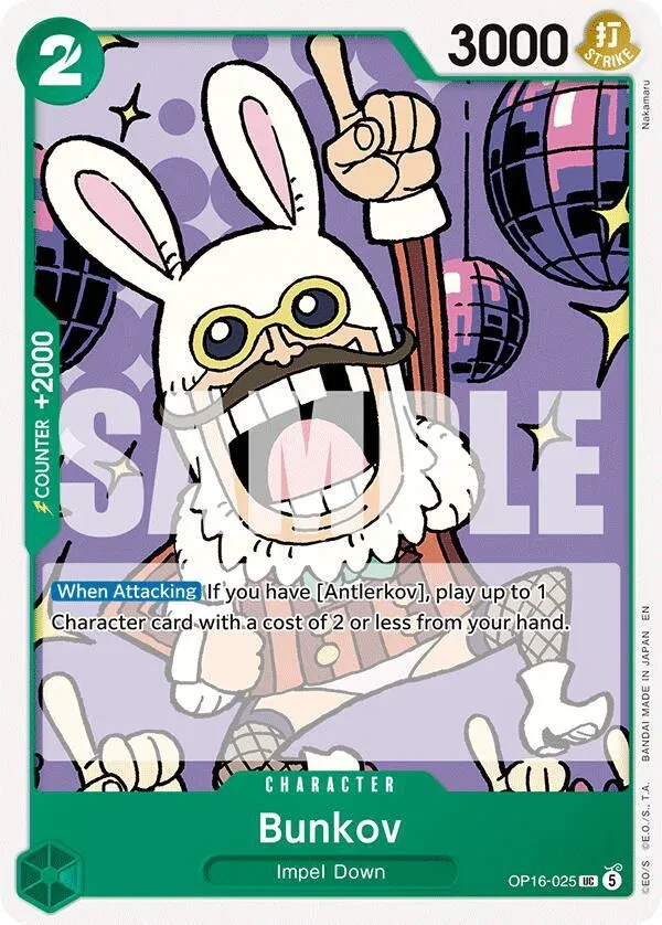 Bunkov - The Time of Battle - OP16-025 - card
