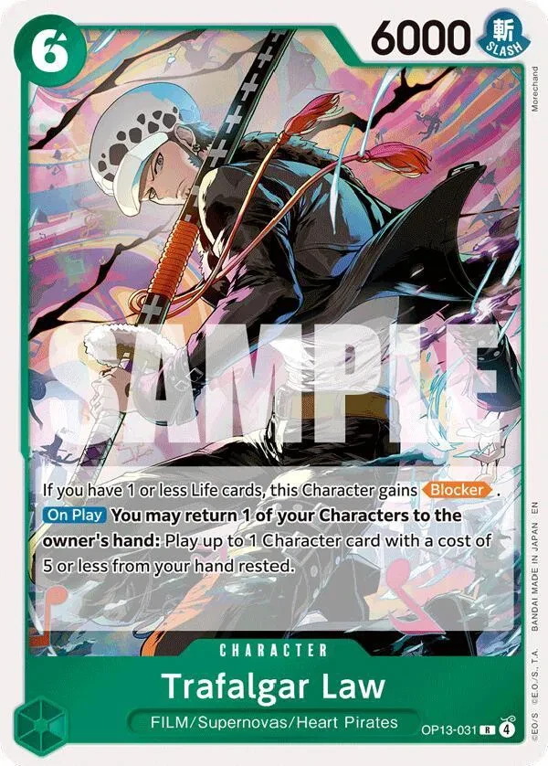 Trafalgar Law - Carrying On His Will - OP13-031 - Foil - card