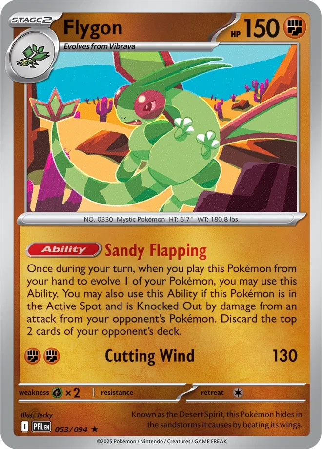 Flygon - Phantasmal Flames - 053/094 - Reverse Holofoil - card