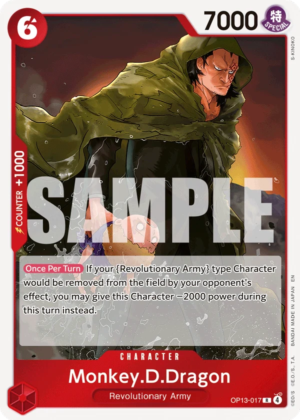Monkey.D.Dragon - Carrying On His Will - OP13-017 - Foil - card