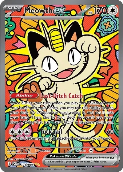 Meowth ex - Perfect Order - 121/088 - Holofoil - card