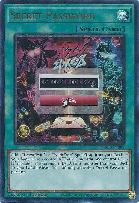 Secret Password (UR) - Quarter Century Stampede - RA04-EN095 - 1st Edition - card