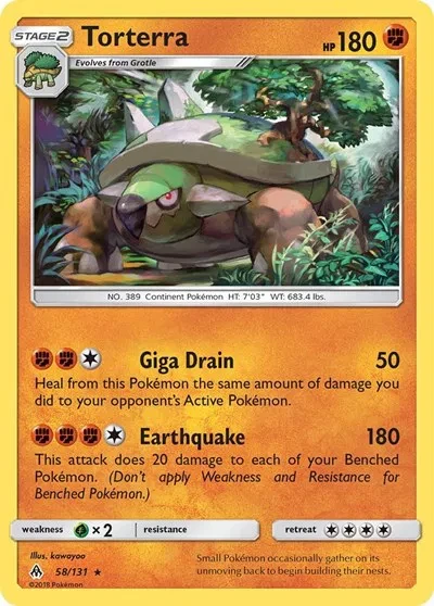 Torterra - Forbidden Light - 58 - card