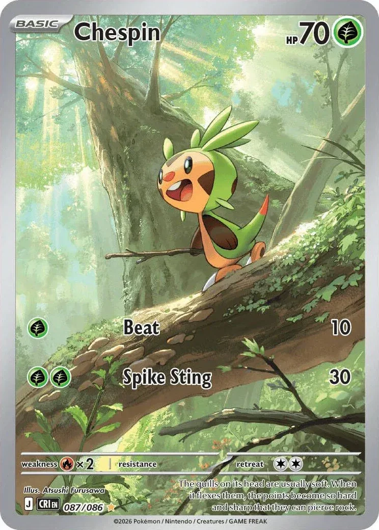 Chespin - Chaos Rising - 087/086 - Holofoil - card