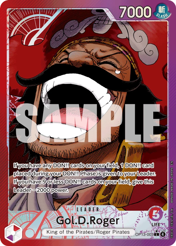 Gol.D.Roger (003) (Alternate Art) - Carrying On His Will - OP13-003 - Foil - card