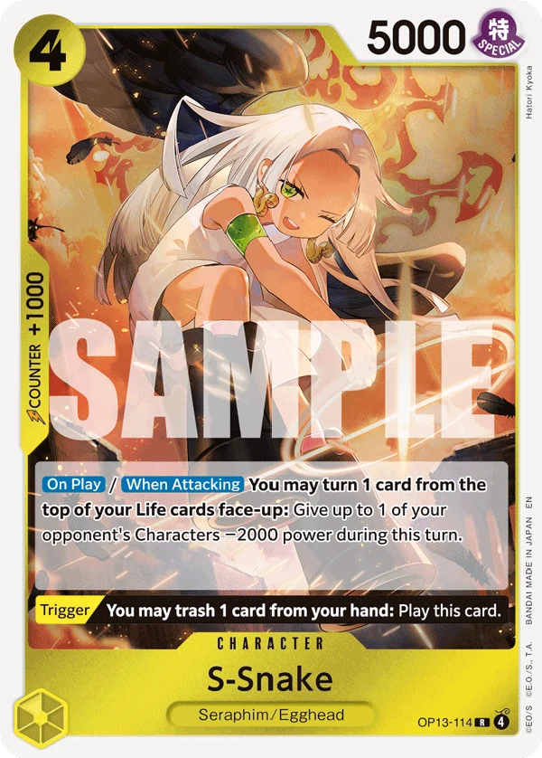 S-Snake - Carrying On His Will - OP13-114 - Foil - card