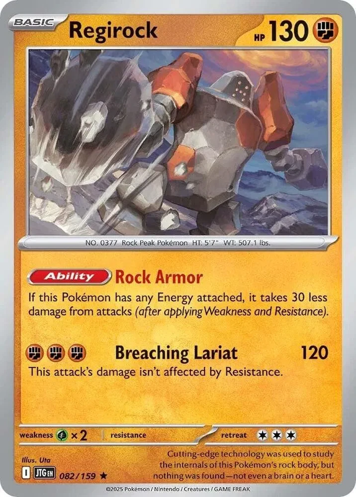 Regirock - Journey Together - 082/159 - Holofoil - card