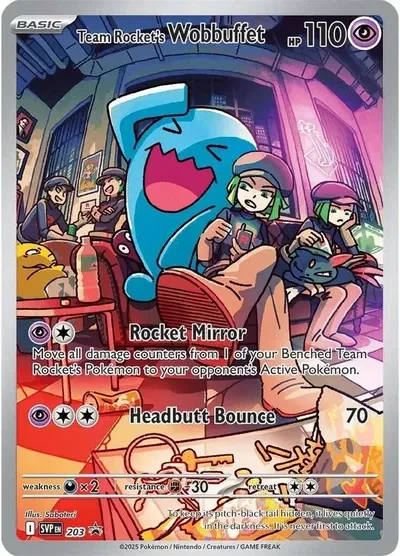 Team Rocket's Wobbuffet - Scarlet & Violet Promo - 203 - Holofoil - card