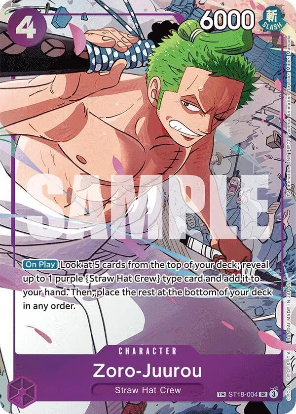 Zoro-Juurou (ST18-004) - Emperors in the New World - Foil - card