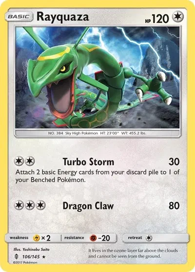 Rayquaza - Guardians Rising - 106/145 - Reverse Holofoil - card