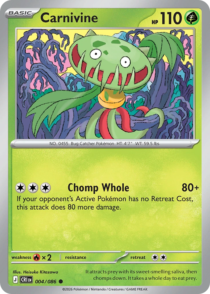 Carnivine - Chaos Rising - 004/086 - card