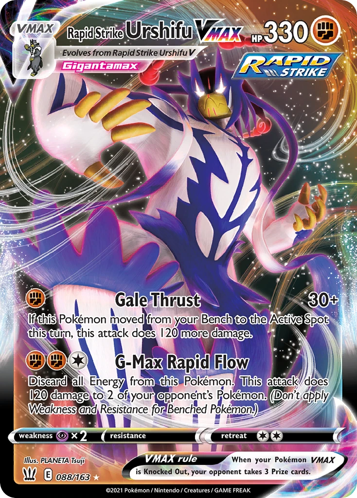 Rapid Strike Urshifu VMAX - Battle Styles - 088/163 - Holofoil - card