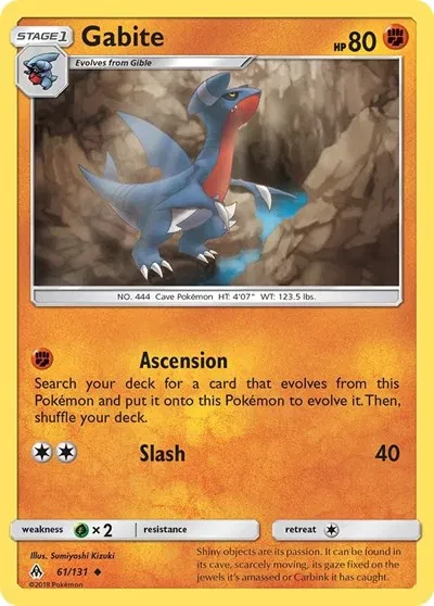 Gabite - Forbidden Light - 61 - Reverse Holofoil - card