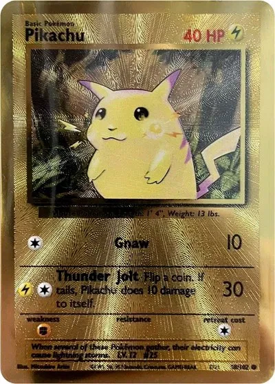 Pikachu (Celebrations Metal Card) - Miscellaneous Cards & Products - 058/102 - Holofoil - card