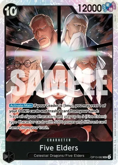 Five Elders - Carrying On His Will - OP13-082 - Foil - card