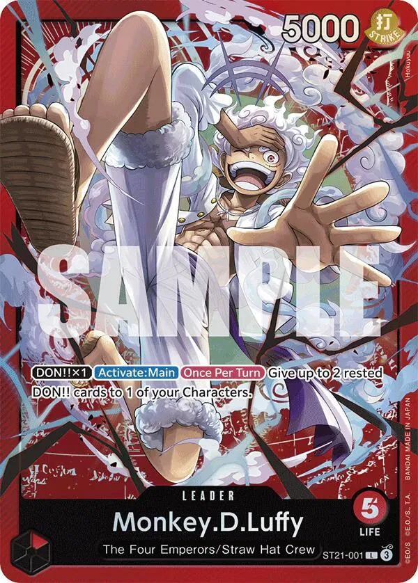 Monkey.D.Luffy (001) - Starter Deck EX: Gear 5 - ST21-001 - card