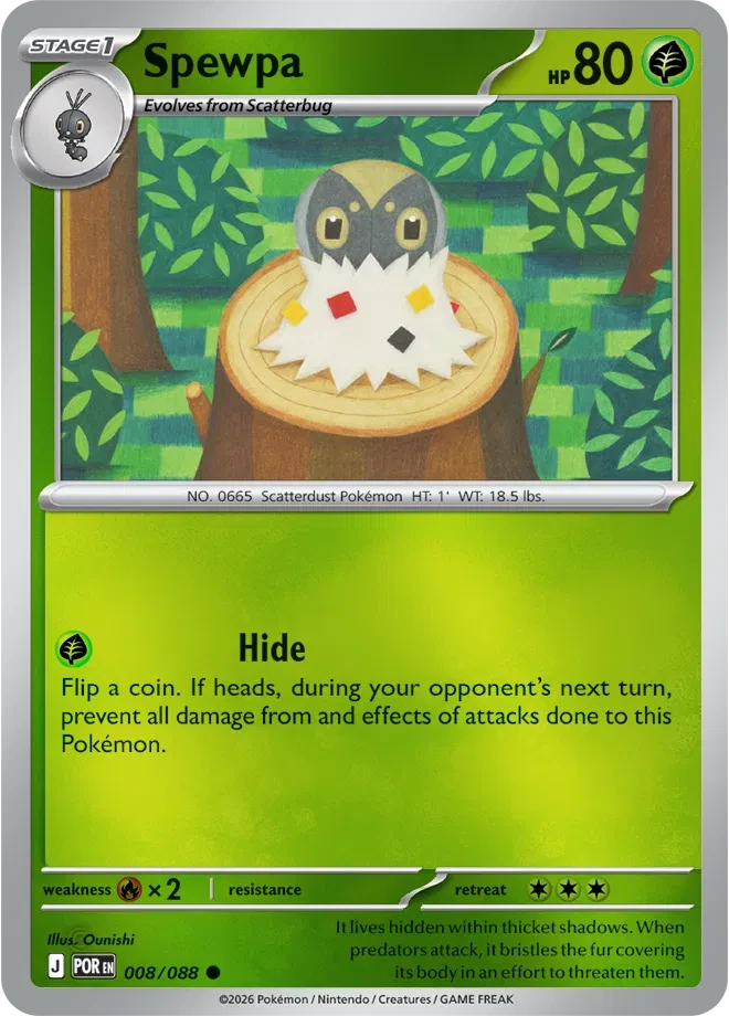 Spewpa - Perfect Order - 008/088 - Reverse Holofoil - card