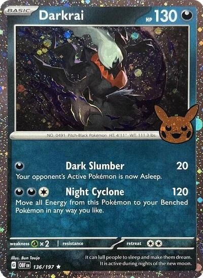 Darkrai (Cosmos Holo) - Trick or Trade BOOster Bundle 2024 - 136/197 - Holofoil - card