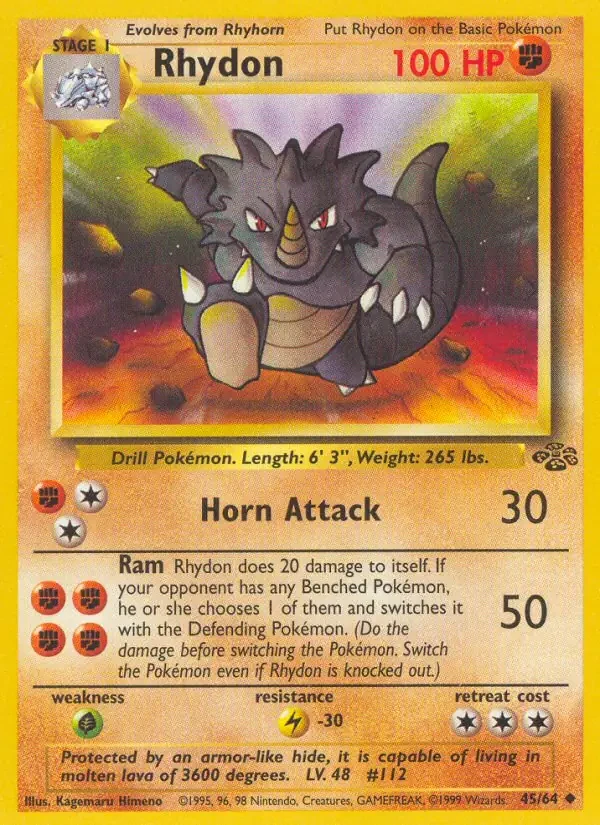 Rhydon - Jungle - 45 - Unlimited - card