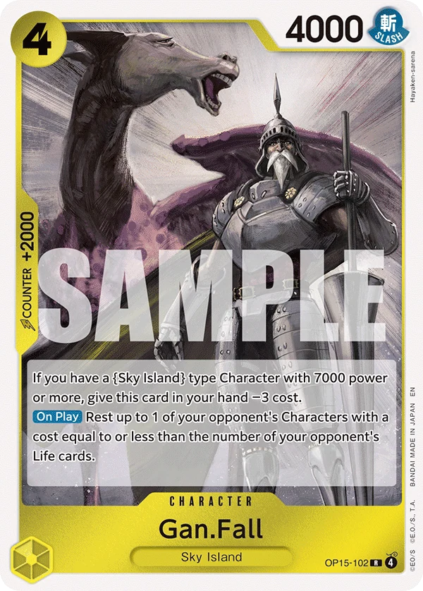 Gan.Fall - Adventure on Kami's Island - OP15-102 - Foil - card