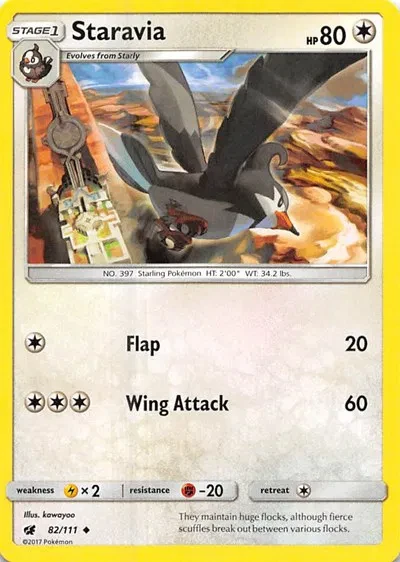 Staravia - Crimson Invasion - 82/111 - card