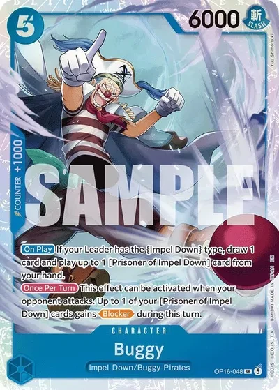 Buggy - The Time of Battle - OP16-048 - Foil - card