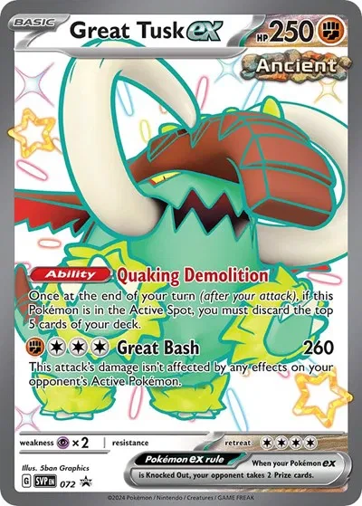 Great Tusk ex - Scarlet & Violet Promo - 072 - Holofoil - card
