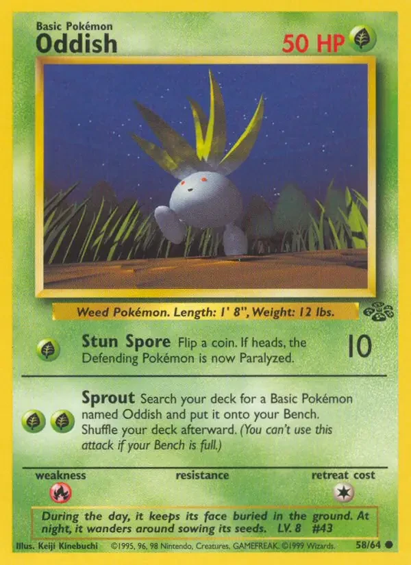 Oddish - Jungle - 58 - Unlimited - card